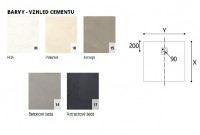 SanSwiss CALCE W31Q sprchová vanička, čtvercová 800 x 800 mm, litý mramor,  konopí   W31Q08015